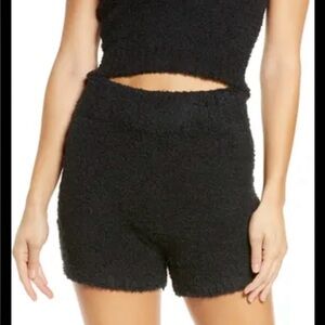 SKIMS Women's Black Fuzzy Shorts